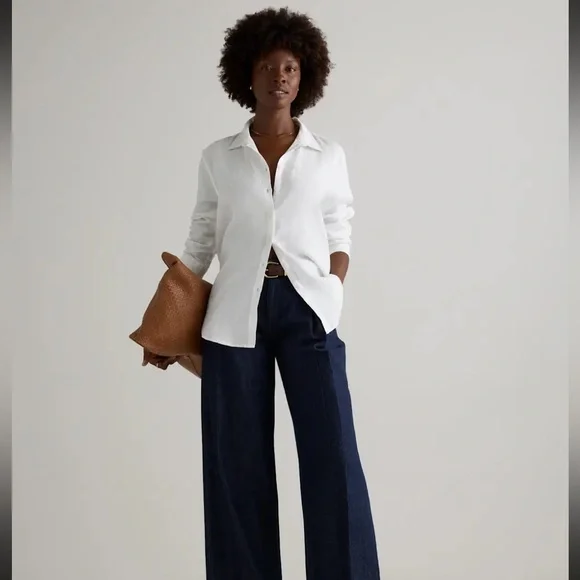 NWT Quince 100% European Linen Long-Sleeve Shirt - Picture 6 of 13